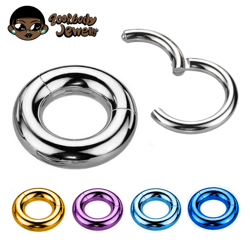 ZOOR Titanium Heavy Gauge BCR Ball Closure Hoop