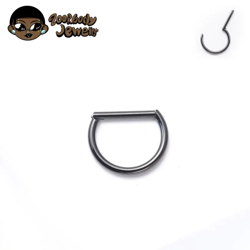ZOOR Titanium D Shape Hinged Hoop